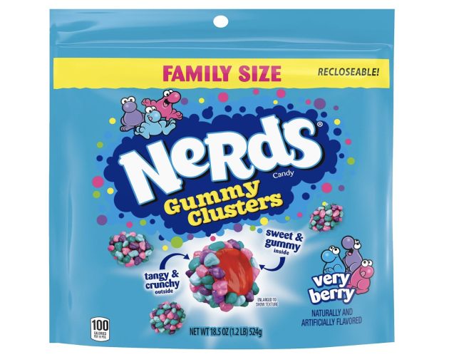 Nerds Gummy Clusters Candy, Very Berry, Resealable 18.5 Ounce Big Bag